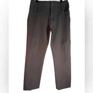 Geya Brown Womens Pants Size 29 Back Snap Pocket Work Business Dress Formal